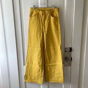 Buttercup Yellow Wide Leg Pants